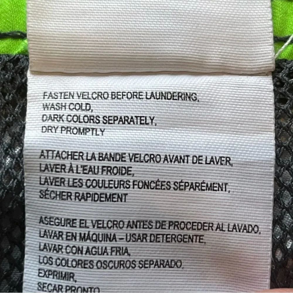 Speedo Men's Swim Trunks Mesh Lining Gray/Lime Green Size Large - Picture 5 of 8